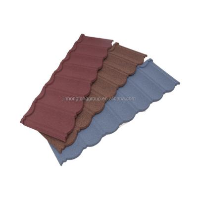 China Modern Design Stone Coated Steel Metal Roof Tiles JH S022 JH105 Color with Customized Thickness for sale