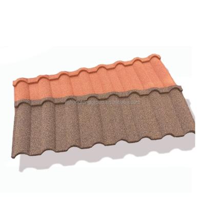 China Plain Roof Tiles 300*400mm 3.2kg Weight Stone Coated Step Tile Roofing Sheets For Office Building Sample please contact us for sale