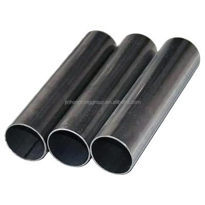 China T1 T2 T5 Welded Round Carbon Steel Pipe Erw Black Round Carbon Steel Welded Pipes with Cutting Service and 4-10m Length for sale