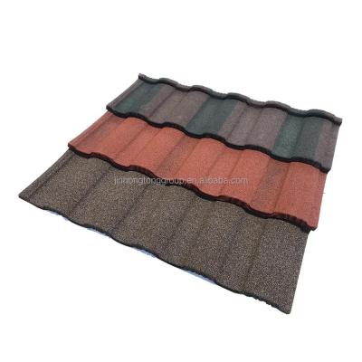 China Contemporary Design Style 's 0.25mm Stone Coated Metal Steel Roofing Tiles Plain Roof Tiles for Customer Requirements for sale