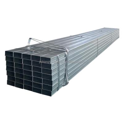 China Thick Wall Galvanized Steel Pipe Rectangular Q235A Q235B Q345B Zinc Coated Galvanized Square Hollow Steel Sample Freely for sale