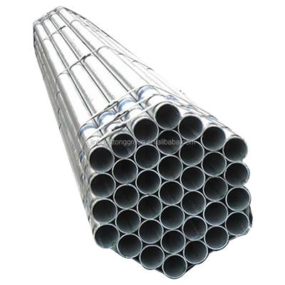 China ASTM AISI GI Zinc Coated MS Pipe Galvanized Welded Iron Tube for Non-Alloy Structure Material Decoiling Processing Service for sale