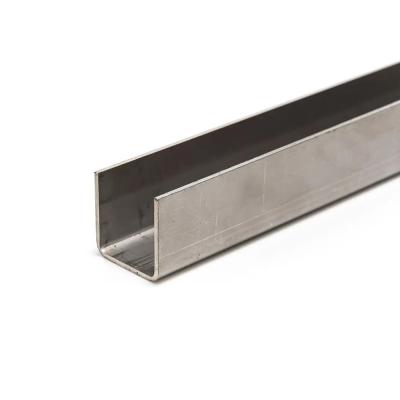 China SS 304 Stainless Steel Telescopic Channel Bars for Furniture Length 6m-12m NO1 NO2 NO3 Stainless Steel Perforated Channel for sale