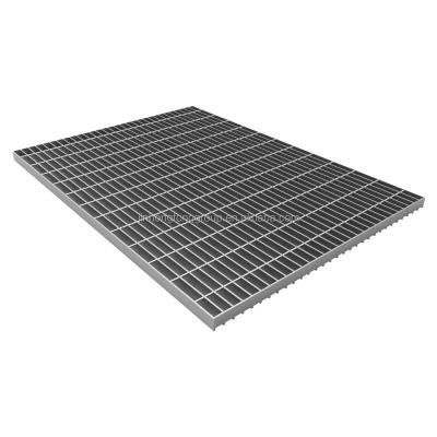 Chine Trappe de grille de plancher en acier inoxydable à usage lourd passerelle surélevée grille de plancher en acier drainage bar grille à vendre