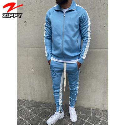 China Breathable Tracksuit Set To Sew Custom Logo Mens Sweat Suit Men's Single Jogger Striped Tracksuits Jogging Sportswear Mens Clothing Tracksuits for sale