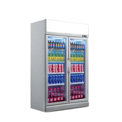 China Single Sided Display Glass Supermarket Refrigerator Cooler Display Single Sided Glass Ice Cream Refrigerator Door Freezer Trunk Ice Popsicle Deep Freezer for sale