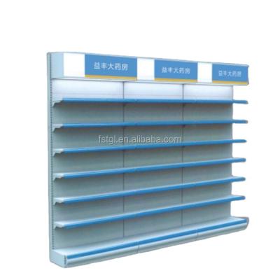 China Economical And Professional Single Sided Hot Selling Custom Pharmacy Stand Pharmacy for sale