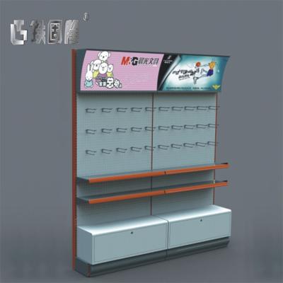 China Retail store single sided metal floorstanding display rack for hanging items for sale