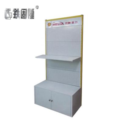 China Large Retail Store MDF Single Sided Slatwall Display Stand Quality Customized Gondola Shelving for sale