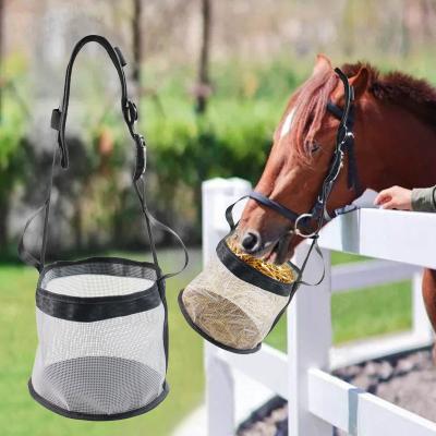 China Easy Carry Equestrian Products Slow Feed Horse Hay Bag Daily Hay Feed Bag for sale