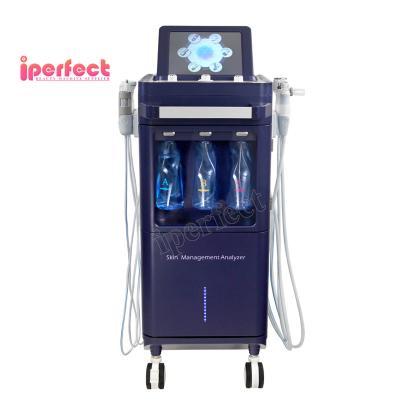 China Newest Exfoliators 6 in 1 Hydra Dermabrasion Exfoliator Water Oxygen Spray and High Definition Skin Analysis System Facial Machine for sale