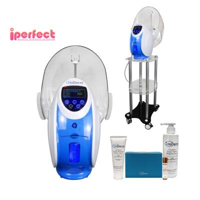 China Dye Removal Factory Price Korean Oxygen Jet Therapy Dome Hyperbaric Oxygen O2toderm Facial Machine For Spa for sale