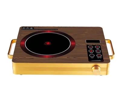 China Hotel Color Wooden Single Burner Portable Induction Cooktop And Infrared Cooker for sale