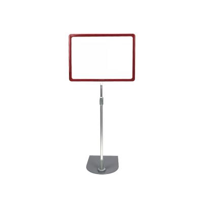 China Stores Sign Display Fee Standing A4 Telescopic Standing Sign Holder for sale