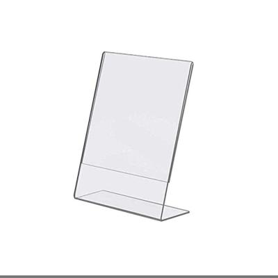 China Free Samples Wholesale Supermarket Sign Display Stand Acrylic Sign Holder for sale