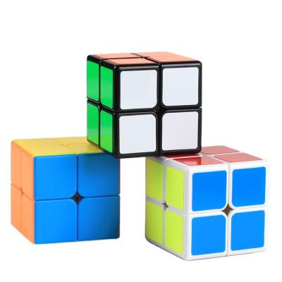 China Stickerless Legend Series of Mini Sengso Speed ​​Cube 2x2x2/Black/White Educational Solid Plastic Cube Toy For Kid Smooth Magic Cube 5CM for sale