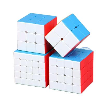 China Mini Sengso Speed ​​Magic Cube Soft Puzzle Stickerless2x2 3x3 4x4 5x5 Educational Toys For Children Kids Games Colorful Gift for sale