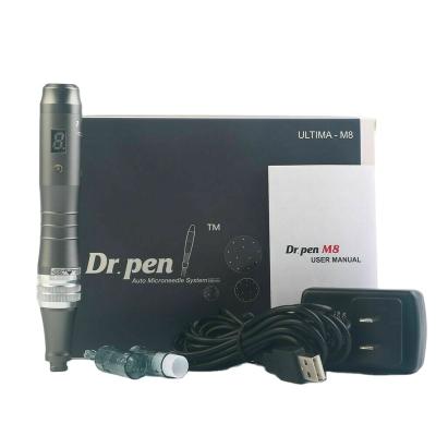 China Professional Anti-puffiness Hair Growth Derma Roller Original Wired Microneedling Electric Derma Pen Dr Pen M8 for sale