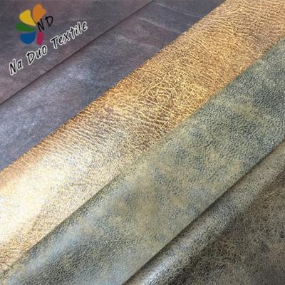 China New design high quality flame retardant polyester printing suede fabric for sofa for sale