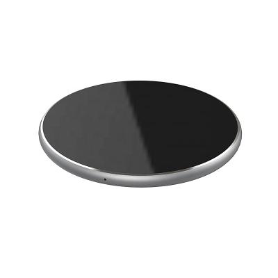 China 10W/7.5W QI Phone/Airpod Light Metal 10W/7.5W Fast Charging Qi Wireless Pad, 7MM Aluminum Ultra Thin Qi Wireless Charger for sale