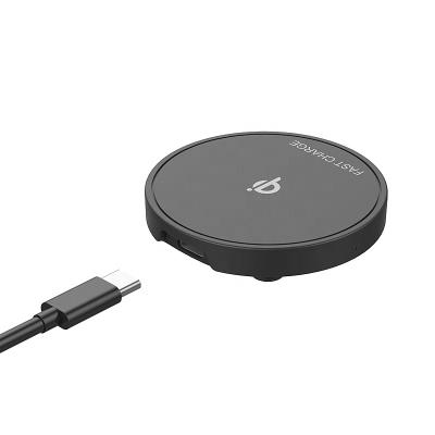 China Super QI Phone / Airpod Mini Qi Wireless Charging Pad For Smart Phone 10W Fast Charging With LED Indicator for sale