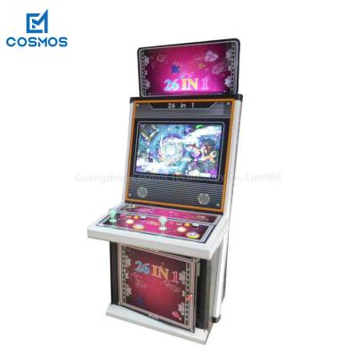 China Amusement 2 Players 22inch Coin Operated Touch Screen Fishing Shooting Board Table Game Machine for sale