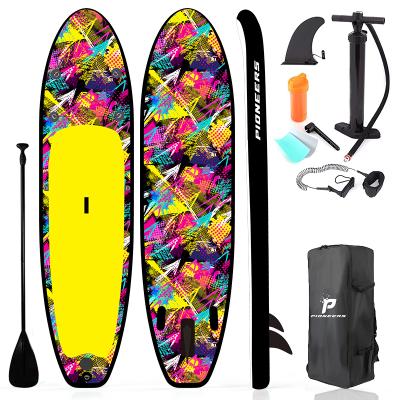 China Enjoy Superior Surfing Experience Soft Top Cheap Air SUP Wonderful Inflatable Paddle Board With Accessory For Tourist Fishing Kayaking for sale