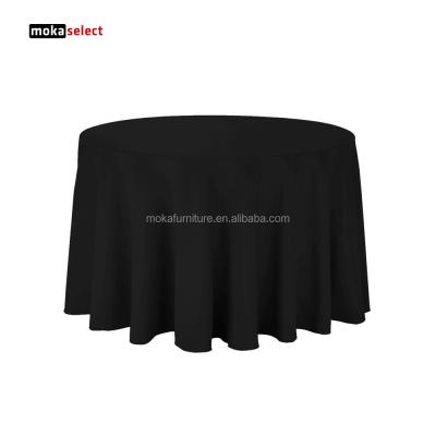 China Oilproof Durable Gray Restaurant Tablecloth Round Tablecloth for sale