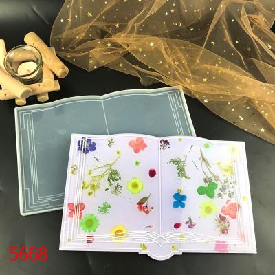 China 5668 Viable Never Give Up Book Furnishing Study Decorations Palette 0rganizer DIY Open Writing Epoxy Resin For Silicone Molds for sale