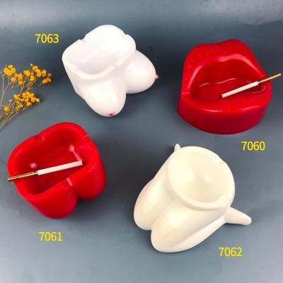 China 7060 7061 7062 7063 human body 3d series lips ashtray epoxy resin silicone viable diy mold for sale