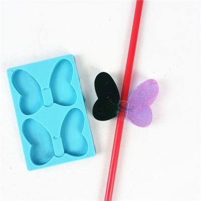 China 1012 Viable Silicone Straw Arch Butterfly Topper Mold for sale