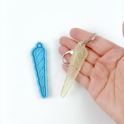 China 3371 Unicorn Viable Silicone Key Chain Mold For Handmade Defense Epoxy Resin Mold for sale