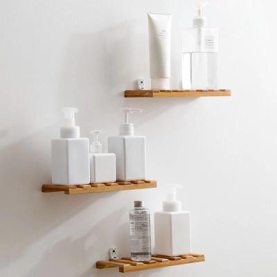 China Wall Stored Bamboo Shelves And Wall Mounted Storage Shelves for sale