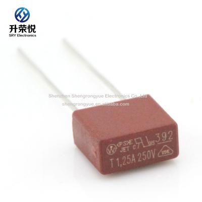 China Power Supplies Littelfuse Wickmann 39211250000 392 Series Fuse T1.25A 250V Square Fuse Box Shaped Fuse for sale