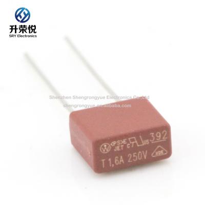 China Power Supplies Littelfuse Wickmann 39211600000 392 Series Fuse T1.6A 250V Square Fuse Box Shaped Fuse for sale