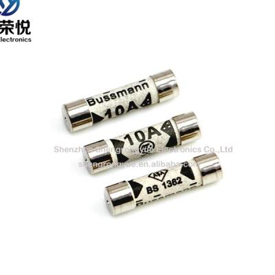 China UK Bussmann TDC180-10A High Voltage Ceramic Fuse BS1362 10A 240V 6*25mm Charger Adapter Application for sale