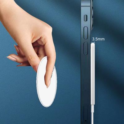 China Wireless Charger 15W Wireless Charging Case Without Battery And Chip For iPhone 12 13 14 Ultra Slim Strong Magnetic Aluminum Alloy Housing for sale