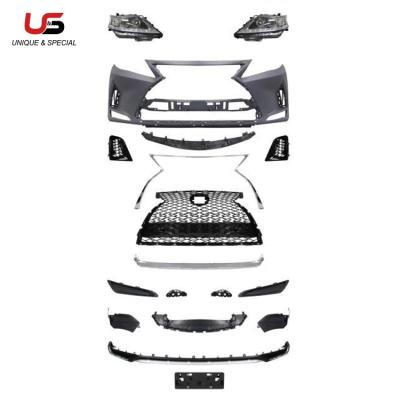 China High Quality PP Auto Parts Front Body Kit For 2009-2015 RX270 RX350 RX450 Upgrade To 2020 Model Front Bumper With Grill for sale