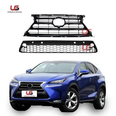 China Plastic High Quality Auto Parts Upper Grill For 2014 2015 2016 2017 OEM 53111-78010 Chrome Frames Front Bumper Grille For Lexus NX200 for sale