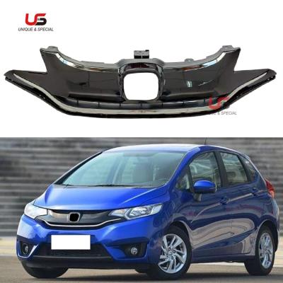 China High Quality Plastic Car Front Grille For 2014 2015 2016 Honda Fit Jazz GK Front Bumper Grill Chrome Top OEM 71120-T5R-A10 for sale