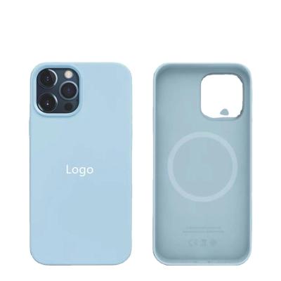 China Shockproof For Iphone 13 Series Magnetic Silicon Case Magnetic Silicon Case For Iphone 13 for sale