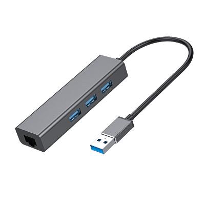 China High Quality Aluminum Alloy Shell USB To RJ45 3 In One USB Hub Usb C Hub for sale