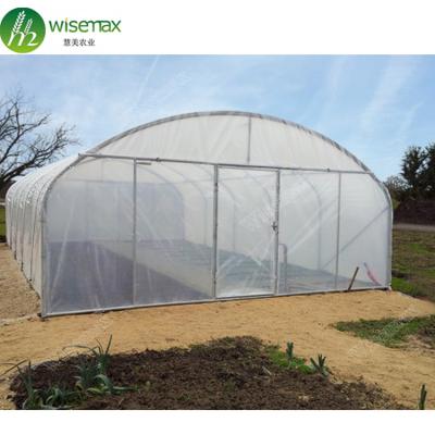 China Long Life Waterproof Use Easy Install 50x8m Single Span Plastic Greenhouse Kenya for sale