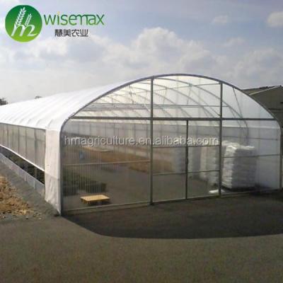 China High Tunnel Waterproof Cheap Single Span Prefab Commercial Greenhouse Structure for sale