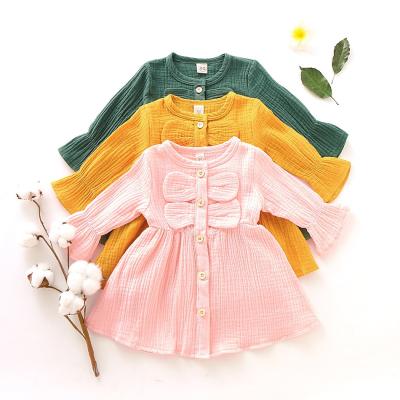 China Autumn Fashion Hot Style Cute Lovely Washable High Quality Baby Girls Infant Dresses for sale