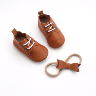 China Genuine Deodorization Soft Soles Oxford Leather Baby Shoes Infant Unisex Design For Indoor for sale