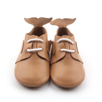 China Flat Manufacturer Cheap Newborn Animal Style Nice Genuine Leather Baby Oxford Shoes for sale