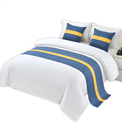 China Disposable Hot Selling Five Stars Hotel Bed Sling Runners Cushion Sets For Hotel for sale