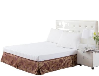 China Simple luxury decorative bed skirt, quilted bed skirts, hotel bed skirt for hotel design for sale