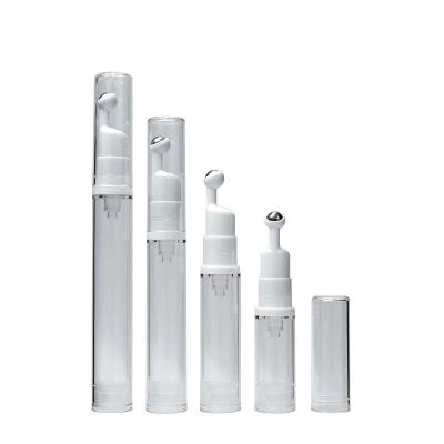 China Garden Fast Delivery Ace 5ml 10ml 15ml Cylindrical Roll Ball Imperial Airless Bottle For Eye Cream Bottle for sale